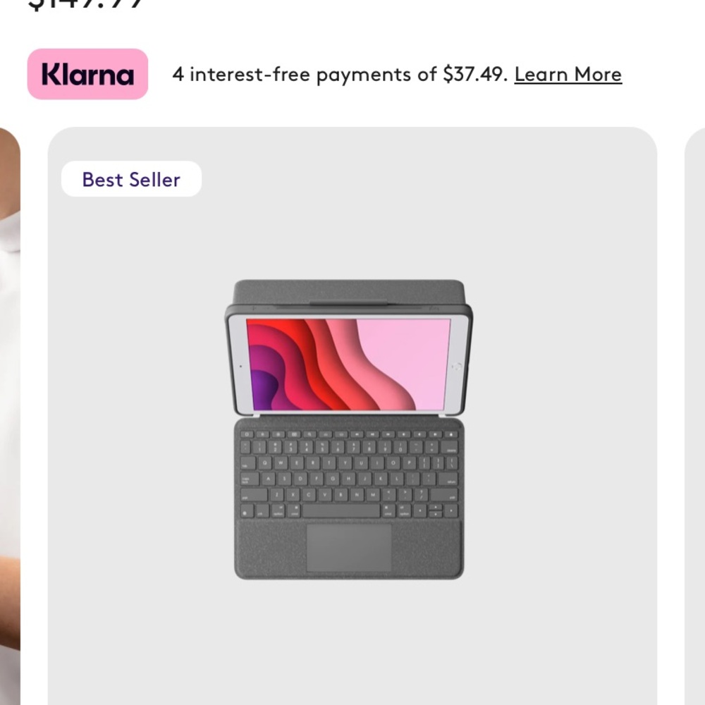 Logitech Combo Touch: Gray Tablet with Keyboard Case